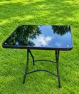 Foldable Table - Black Glossy Finish - 1