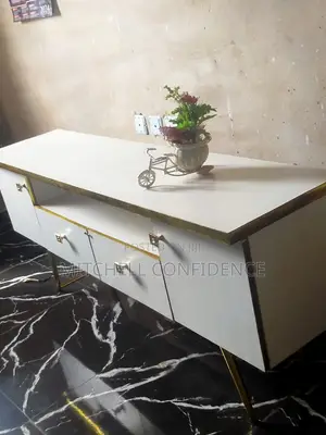 Clean TV Stand with Drawers