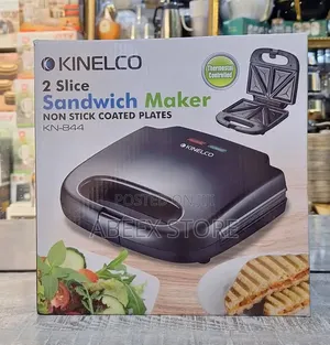 Kinelco 2-Slice Sandwich Maker - Non-Stick