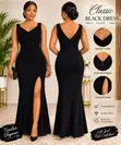 Thrift Black Long Gown (Size S/M) - 3