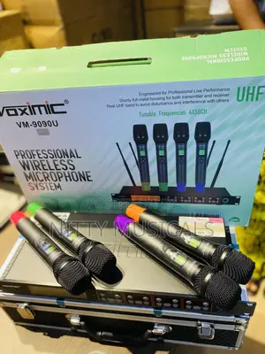 Voximic 4-in-1 Quad Wireless Microphone System