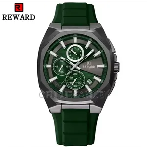 Reward Men's Chronograph Rubber Strap Watch