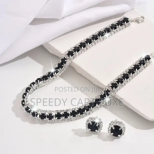Black Alloy Jewelry Set - Brand New - 1