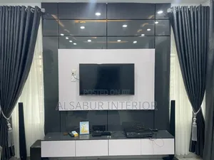 3D Plain Curtain - Gray