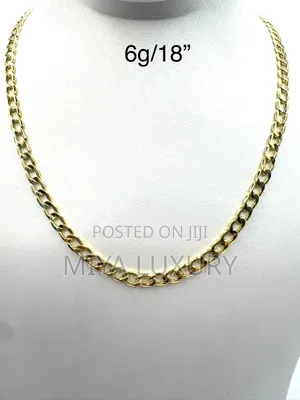 18k Gold na Italiya Cuban Neckpiece