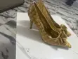 Luxury Gold Pointed-Toe Stiletto Heels - 1