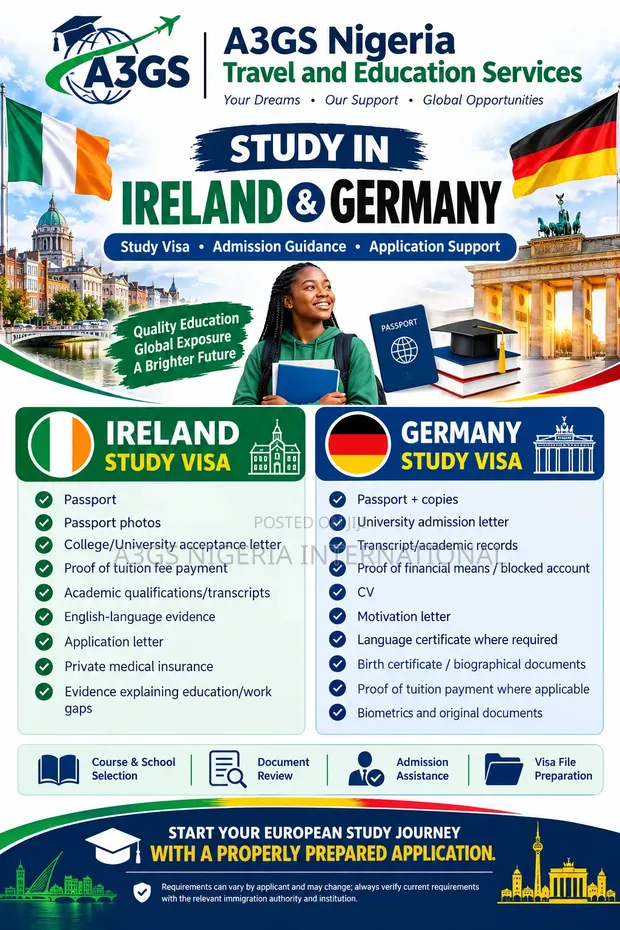 Ireland & Germany Study Visa Services - 1