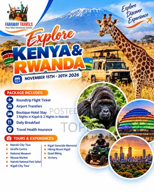 Kenya & Rwanda 7-Day Getaway Tour