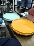 Brand New Italian Breakable Plates - Orange - 2