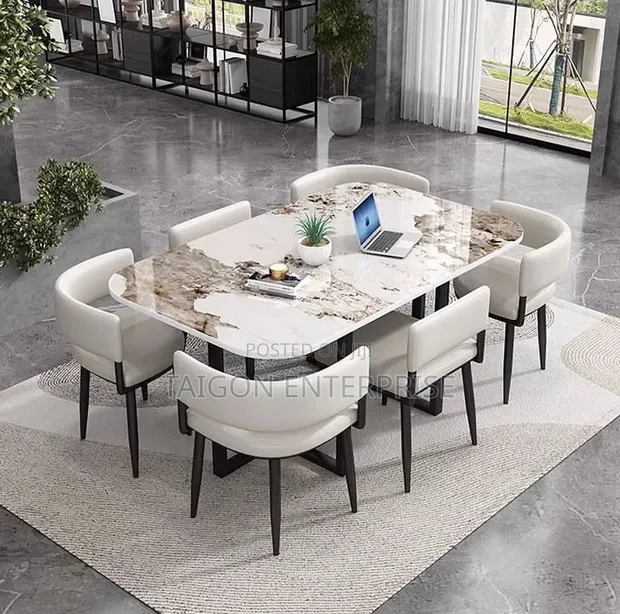 Contemporary 6 Seater Dining Set - 1