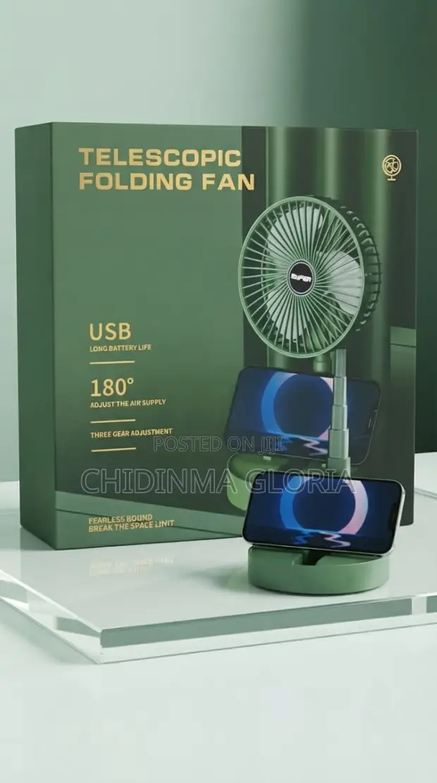 Sabo 7-inch Rechargeable Folding Fan - 1