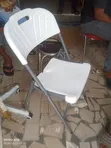White Foldable Plastic Chair - 2