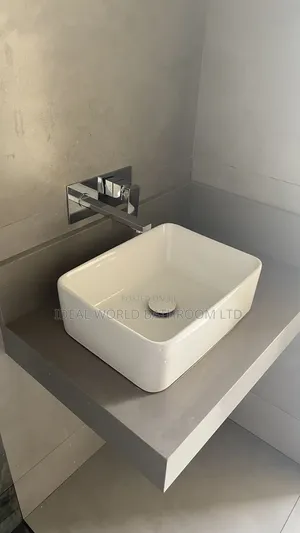 Ideal Brand Countertop Wash Hand Basin - Square Ceramic