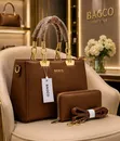 Bagco Classic Handbag - Brown Genuine Leather - 1