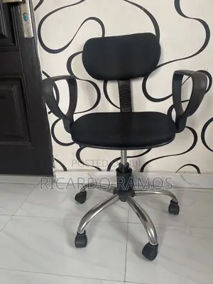 Used Office Chair with Wheels - Black