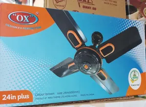 Ox Plus 24-Inch Ceiling Fan - Brown