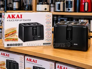 AKAI TO027A-5018 4-Slice 1400W Pop-Up Toaster