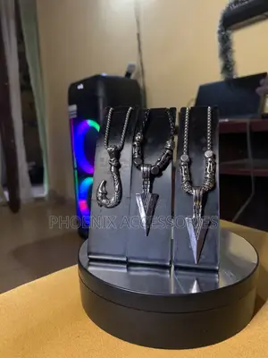 Men's Stainless Steel Silver-Plated Necklace