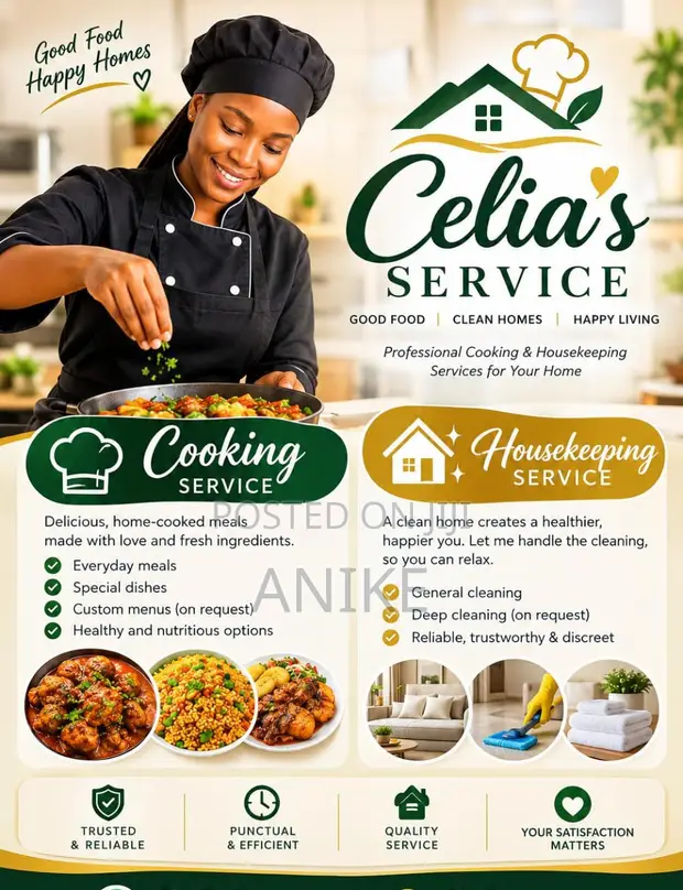 Celia's Professional Cooking & Housekeeping Services - 1