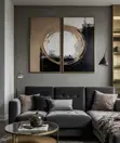 Split Modern Wall Canvas Art Decor - 4