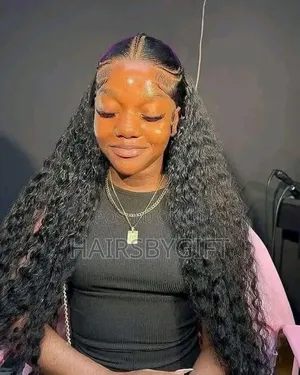 Gashin Mutum 13x4 Frontal Body Blend Wig - Tsawon Inci 34