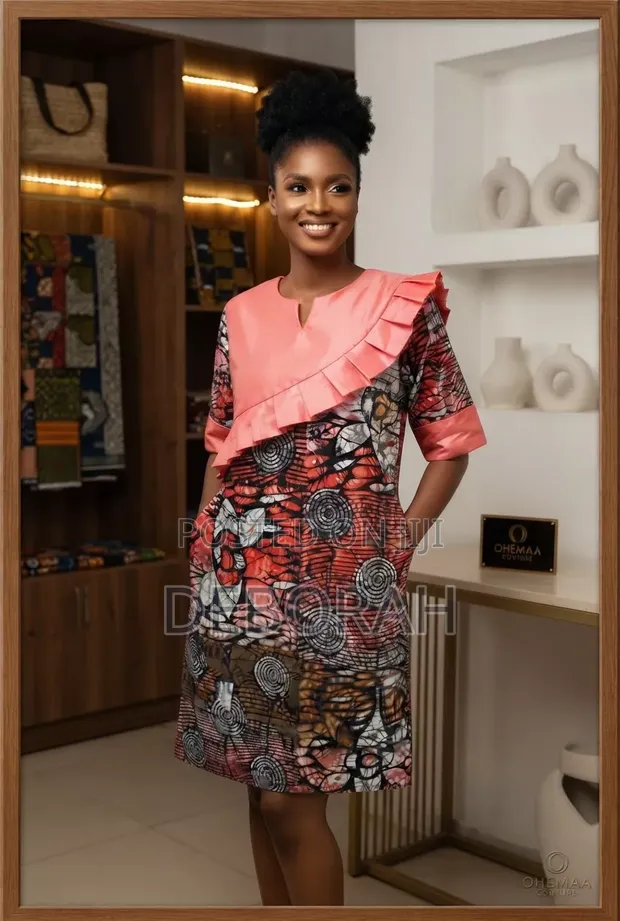 Aduke Adire Silk Gown - Brand New - 1
