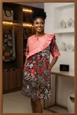 Aduke Adire Silk Gown - Brand New - 1