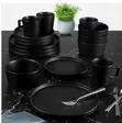 16-Piece Black Dinner Set - 2