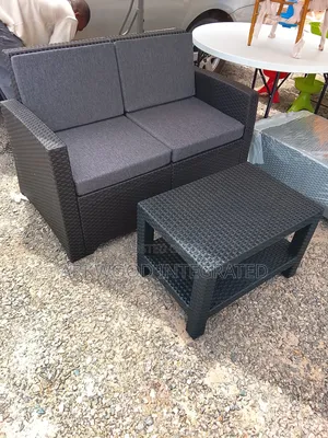 Plastic Couch/Sofa (2-in-1) with Center Table