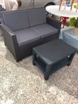 Plastic Couch/Sofa (2-in-1) with Center Table - 1
