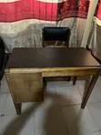Neatly Used Office Table and Chair with Lockable Drawer - 2