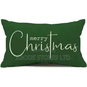 12 x 20 Inch Green Merry Christmas Throw Pillow