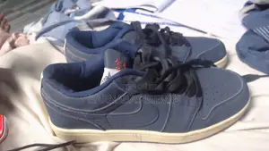 Used Nike Kids Flats Shoes - Blue, Size 38