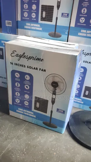 Fan mai amfani da Rana 16-Inch tare da 20W Panel & Remote