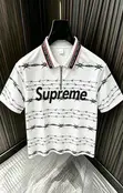 Luxury Polo Shirt - Blue Cotton Silk Blend - 1