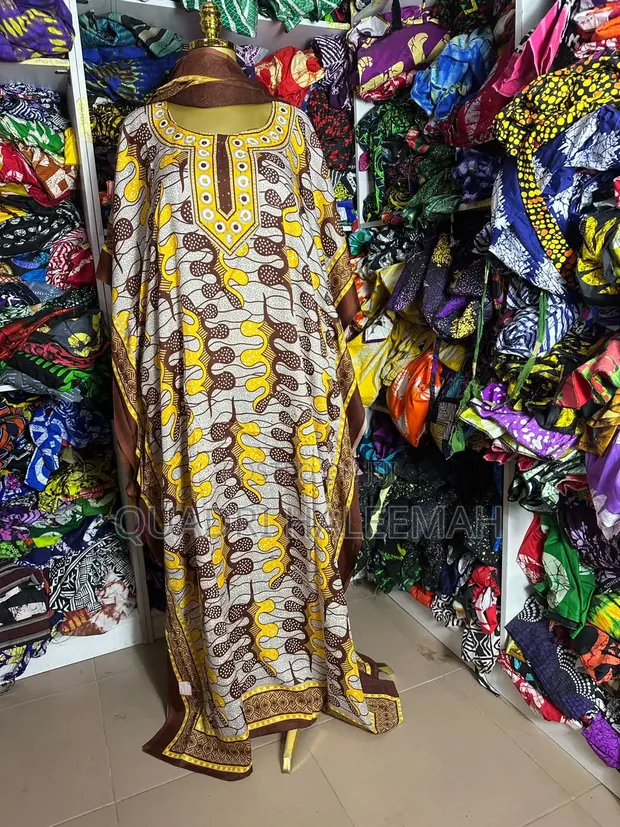 Adire Modest Maxi Dress - 1