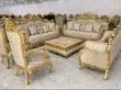 Egyptian Royal Sofa Set tare da Side Stools da Center Table - 1