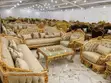 Egyptian Royal Sofa Set tare da Side Stools da Center Table - 2