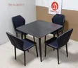 Unik da Mai Sauƙin Kuɗi Dining Table tare da Kujerun Fata - 4