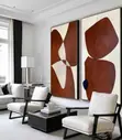 Abstract Color Matching Split Canvas Art Print - 2