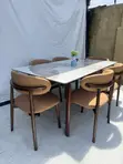 Modern Classic Dining Table tare da 6 Chairs - 5