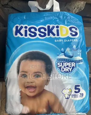 Kisskids Baby Diapers - Size 5 (Junior) | 78 Pieces