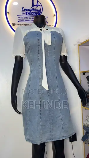 Women's Denim Dress - Blue