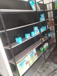 Neatly Used Supermarket Shelves and Canters - 4