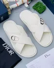 Plain White Dior Slippers - 2