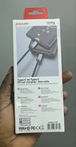 Poolee PD60W 3M USB-C zuwa USB-C Mai Sauri Cajin Igiyar - 2