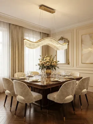 Luxury Gold Crystal Wave Chandelier - GE Lighting