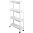 4-Tier Slim Rolling Storage Cart - Fari - 1