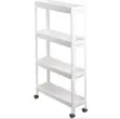 4-Tier Slim Rolling Storage Cart - Fari - 2