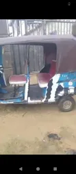 TVS King Deluxe Plus iTouch Start Tricycle 2025 Blue - 3
